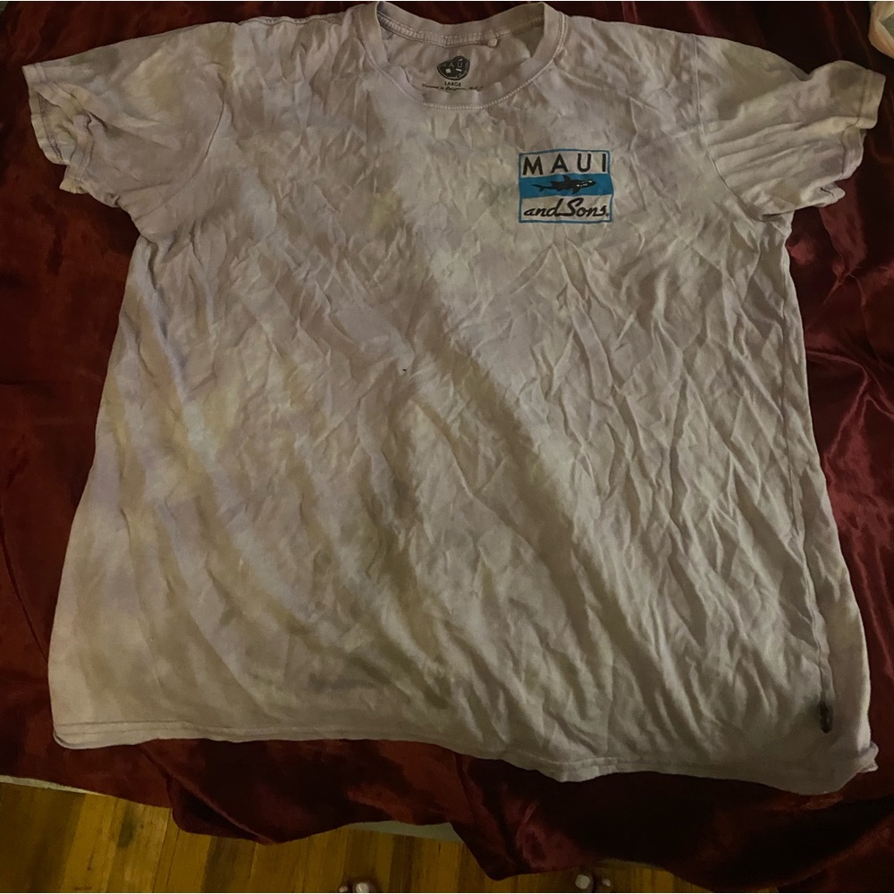 Purple shirt over size men or woman